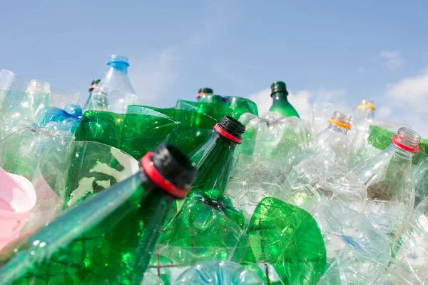 Trash Pile Empty Plastic Bottles — Stock Photo, Image