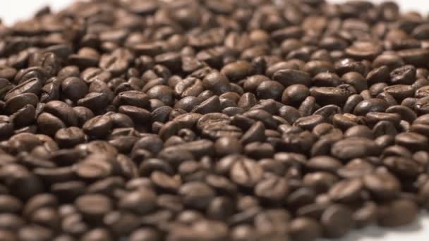 咖啡豆旋转着 — 图库视频影像