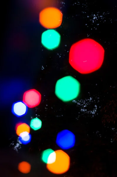 Lumières Bokeh colorées — Photo