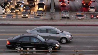 Downtown Los Angeles'ta trafik
