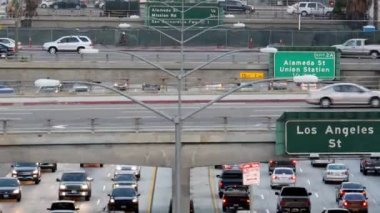 Downtown Los Angeles California trafik