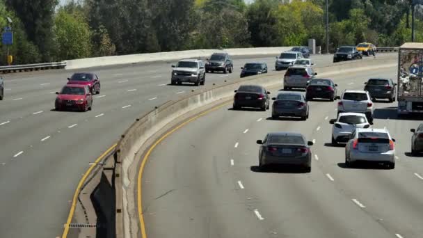Verkehr in Los Angeles Kalifornien — Stockvideo