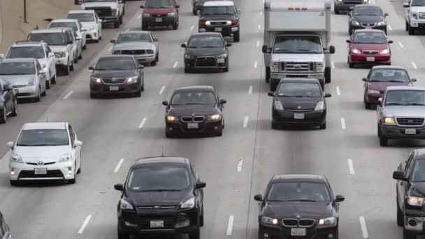 Verkehr in der Innenstadt von Los Angeles Kalifornien — Stockvideo