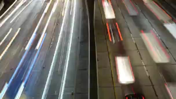 Trafic în centrul orașului Los Angeles California — Videoclip de stoc