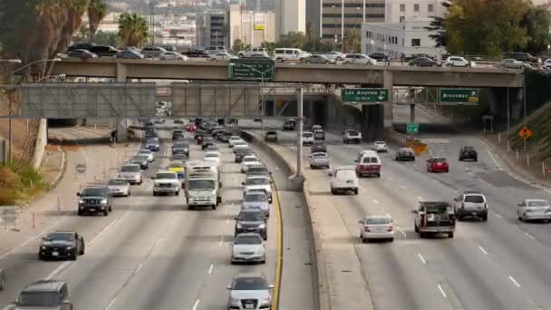 Innenstadt los angeles kalifornien — Stockvideo