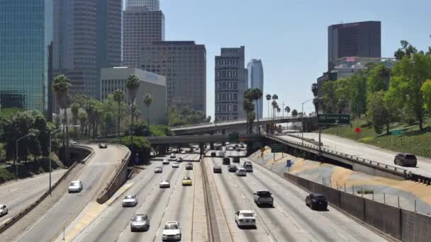 Tráfego em Downtown Los Angeles California — Vídeo de Stock
