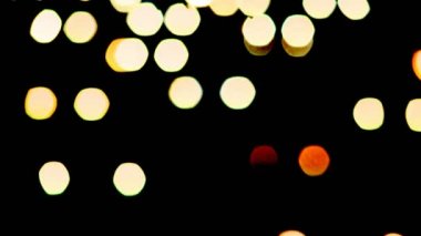 Rush Hour trafik akşam bulanık