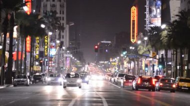 Pov Hollywood Kaliforniya'da sürüş
