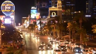 zaman atlamalı gece las vegas Strip