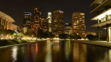 Downtown los angeles gün batımında