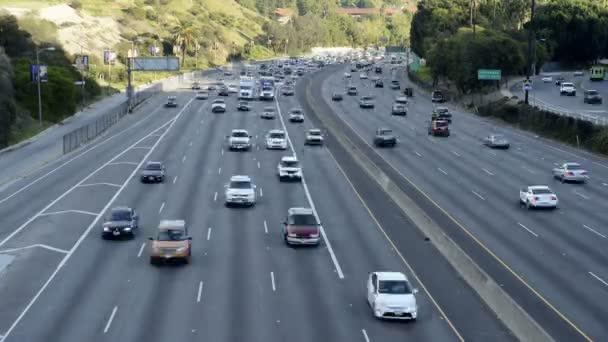 Ruchu autostrady w los angeles — Wideo stockowe