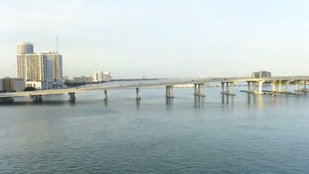 Time Lapse of Miami Harbor Traffic — Stock Video