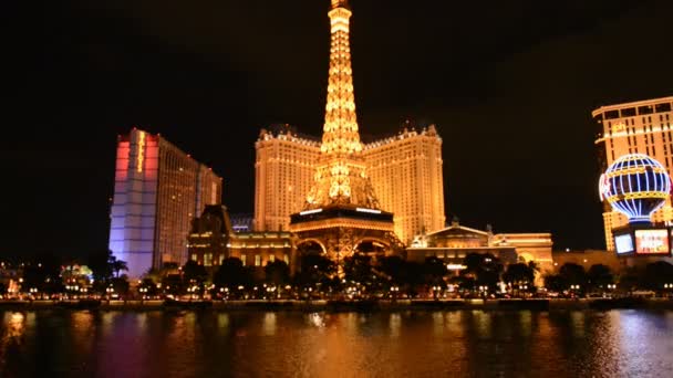 Pokaż Bellagio woda - Las Vegas — Wideo stockowe