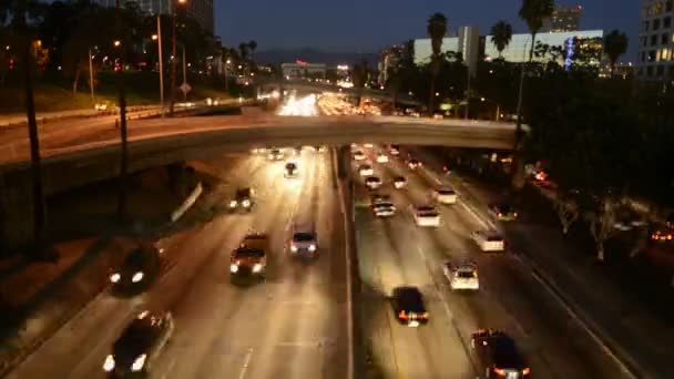 Trafic în Los Angeles — Videoclip de stoc