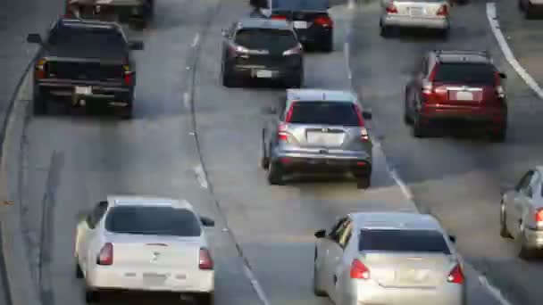 Los Angeles'ta trafik — Stok video