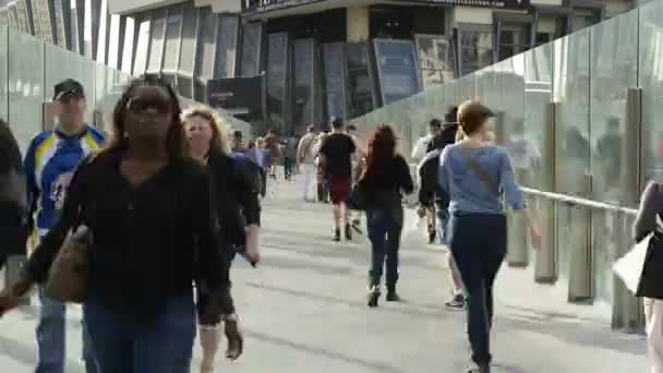 Pedestrian Bridge In Las Vegas — Stock Video