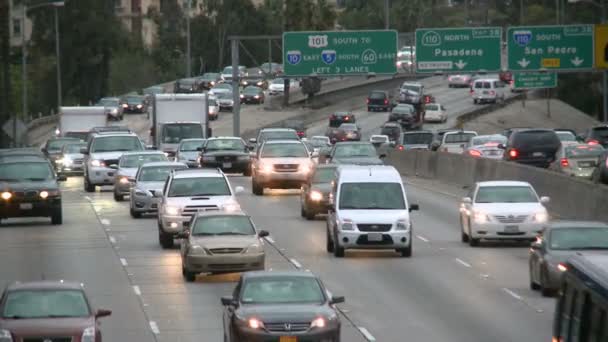 Trafic de jour dans le centre-ville — Video