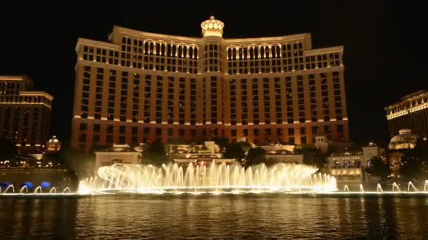 Show de agua del Bellagio - Las Vegas — Vídeos de Stock