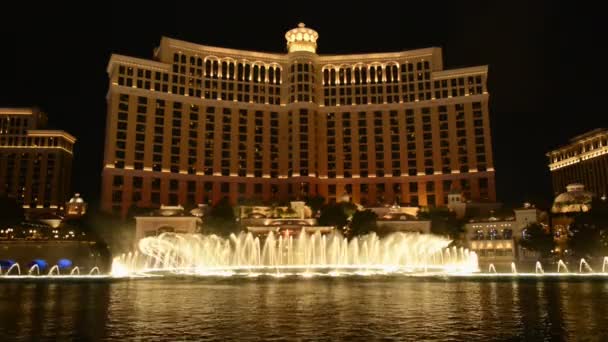 Show de agua del Bellagio - Las Vegas — Vídeo de stock