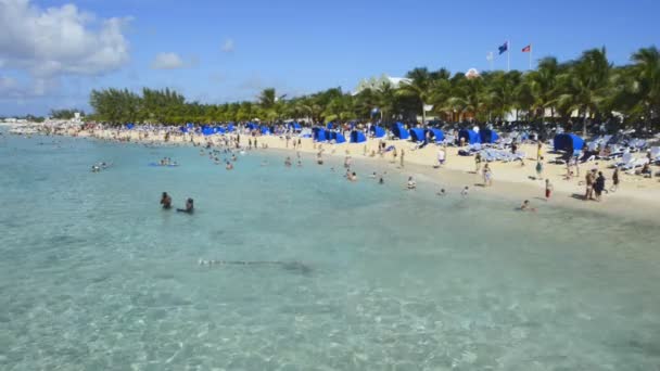 Spiaggia tropicale Grand Turk — Video Stock