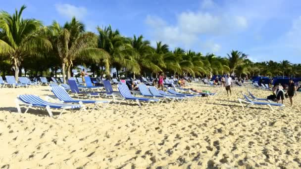 Grand Turk Island tropikal plaj — Stok video