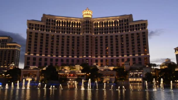 Visualizza acqua di Bellagio — Video Stock