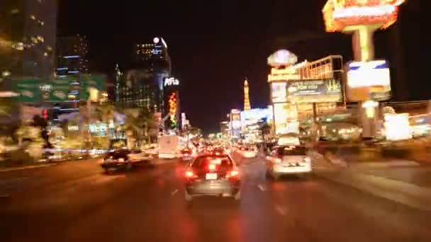 Time lapse van het verkeer in Las Vegas — Stockvideo