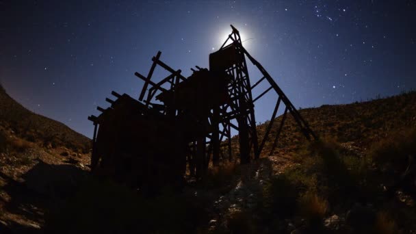 Lapso de tempo da mina de ouro abandonada — Vídeo de Stock