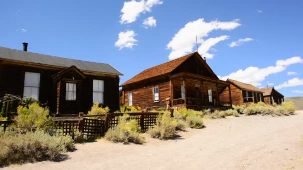 Bodie Califórnia - Abandonar Mineração Ghost Town — Vídeo de Stock