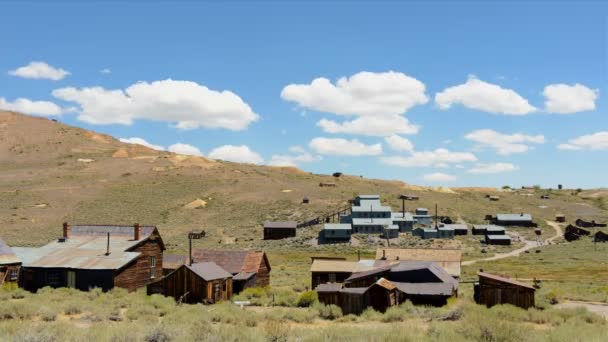 Piccolo museo della città fantasma nel deserto — Video Stock