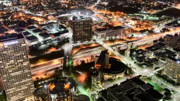 Überblick über die Innenstadt von Los Angeles — Stockvideo