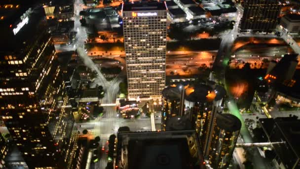 Vista general del centro de Los Ángeles — Vídeos de Stock