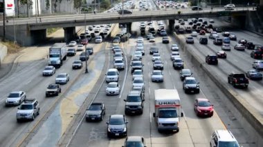 Trafik sıkışıklığı Downtown Los Angeles