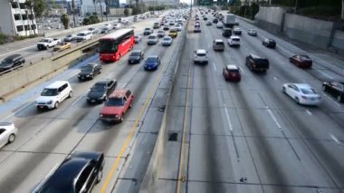 Trafik sıkışıklığı Downtown Los Angeles