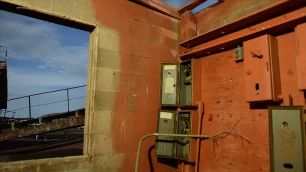 Time Lapse Pan de Abandonar la Mina — Vídeos de Stock