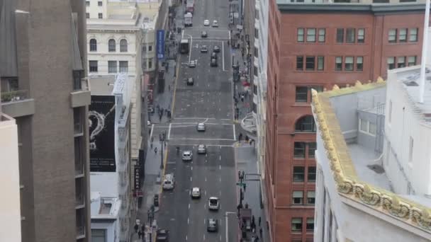 Trafik på marknaden Street San Francisco — Stockvideo