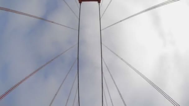 Золотые ворота Дневной мост Сан-Франциско — стоковое видео