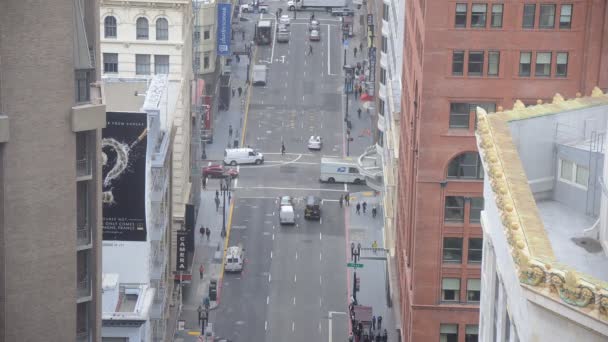 Verkeer In Downtown San Francisco — Stockvideo