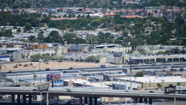 Tijdspanne van las vegas snelweg — Stockvideo