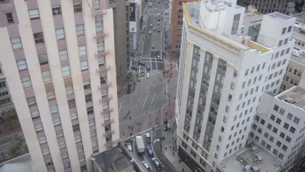 Ruch w centrum miasta San Francisco — Wideo stockowe