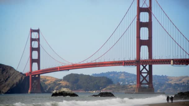 旧金山金门大桥 — 图库视频影像