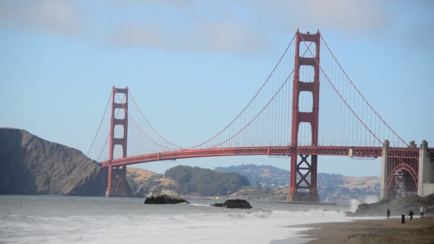 Golden gate bridge di san francisco — Video Stock