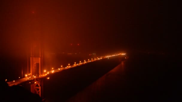 Golden Gate Köprüsü kaplı — Stok video