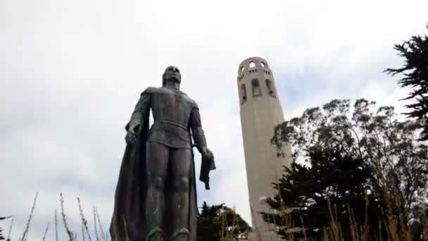 Torre coit san francisco — Vídeo de stock