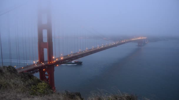 Puente de puerta de oro — Vídeo de stock