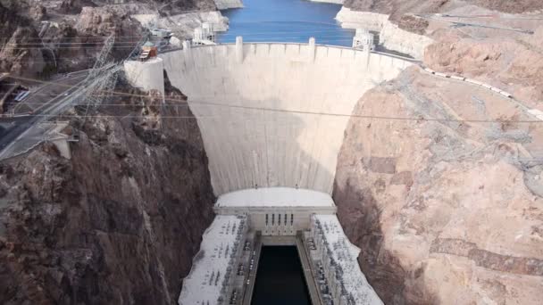 View of the Hoover Dam — Stock Video