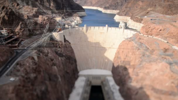 Vista de la presa Hoover — Vídeo de stock