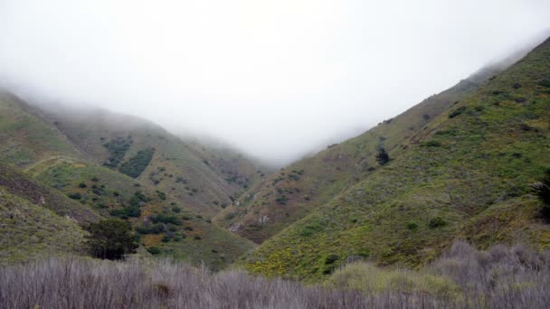 Time Lapse of Foggy Valley — Stock Video