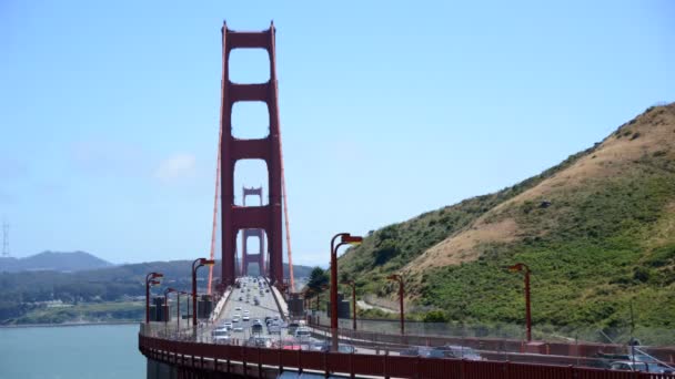 Golden Gate Köprüsü San Francisco — Stok video