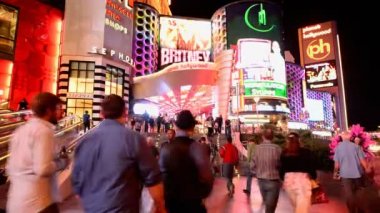zaman atlamalı gece las vegas Strip
